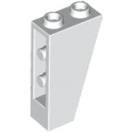 Lego kostka (kostička) 2x1x3 sklon (šikmá) 75° invertovaná, bílá (244901, 244951, 4160697, 4497194, 4532972)
